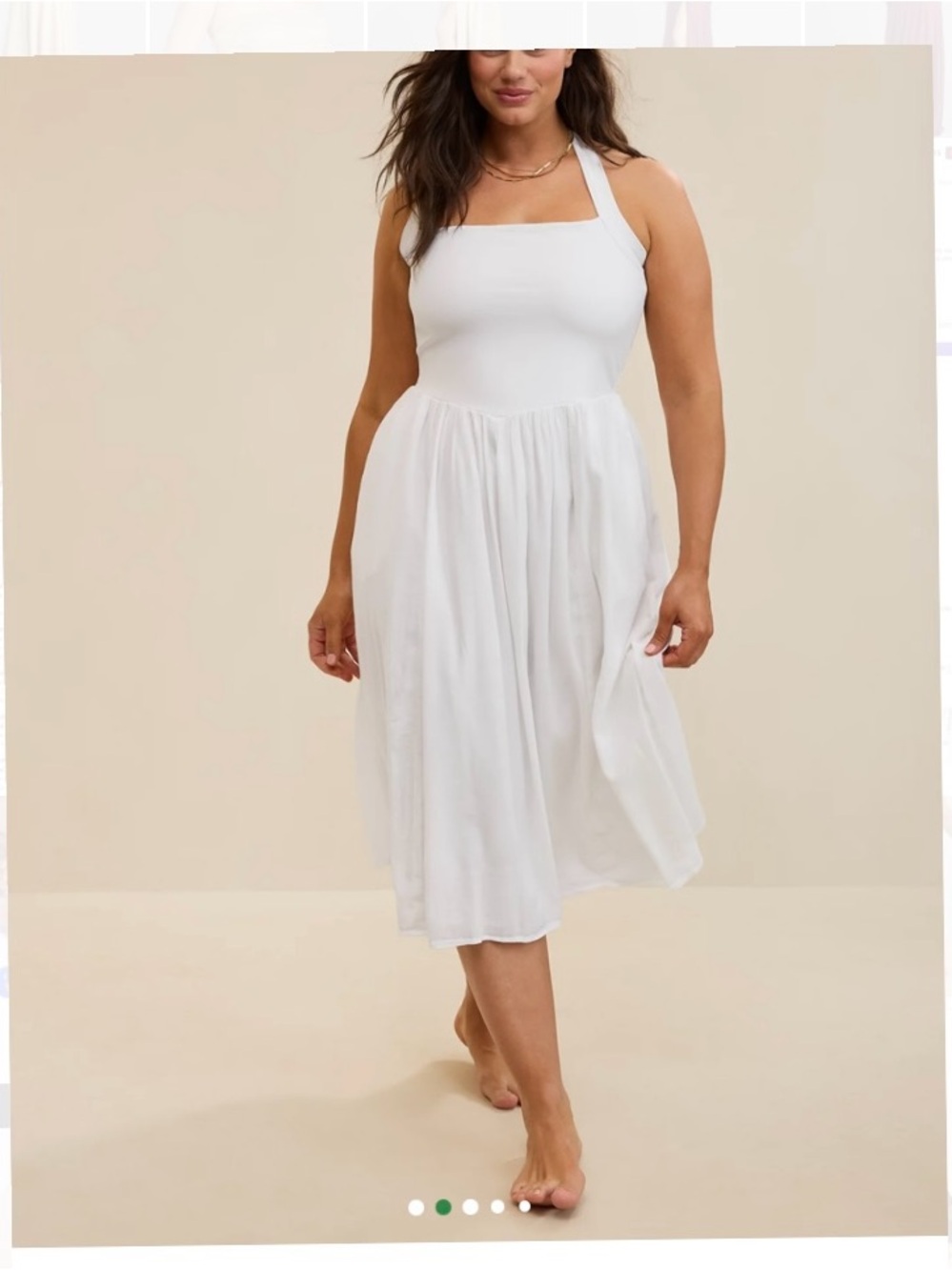 New Aerie Women Large At The Barre Halter Dress $64 retail Price